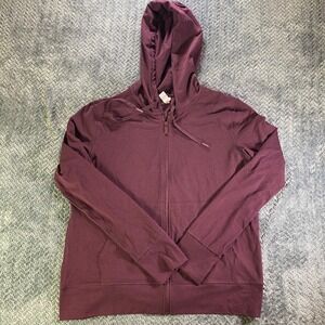 Yogalicious Lux Women's Purple Zip Up Hoodie Jacket Size L Activewear Athleisure